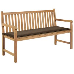  Poduszka na ławkę ogrodową, taupe, 150x50x3 cm Lumarko!