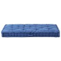  Poduszka na podłogę lub palety, bawełna, 120x80x10 cm, błękitna Lumarko!
