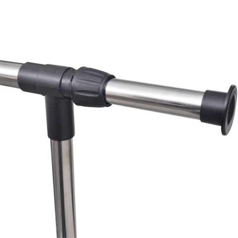  Regulowany wieszak na ubrania z 4 kółkami i 1 drążkiem Lumarko!