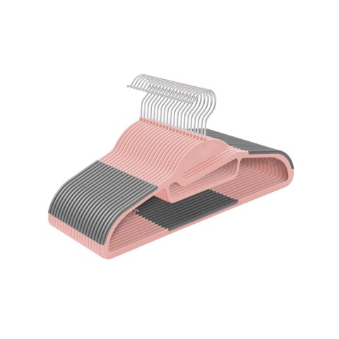 Plastikowy wieszak na ubrania antypoślizgowy czarny 41,5 cm