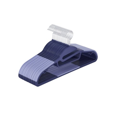 Plastikowy wieszak na ubrania antypoślizgowy czarny 41,5 cm