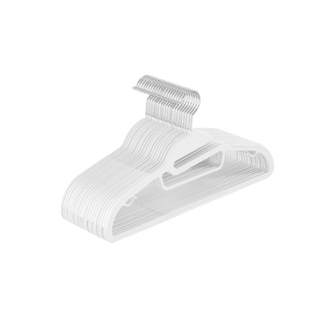 Plastikowy wieszak na ubrania antypoślizgowy czarny 41,5 cm
