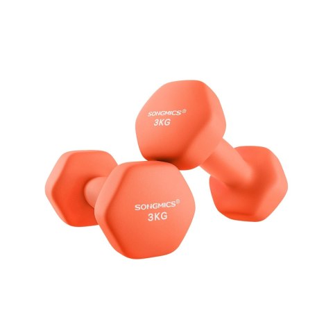 Hantle sześciokątne 2 x 1,5 kg z powłoką neoprenową jasny niebieski