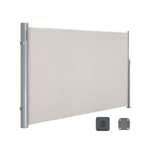 Markiza boczna rozkładana z moskitierą antracytowa 200 x 350 cm