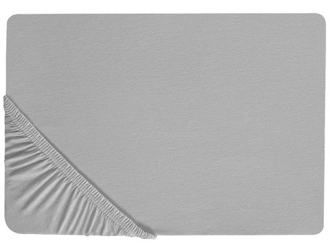  Bawełniane prześcieradło z gumką 90 x 200 cm beżowe HOFUF