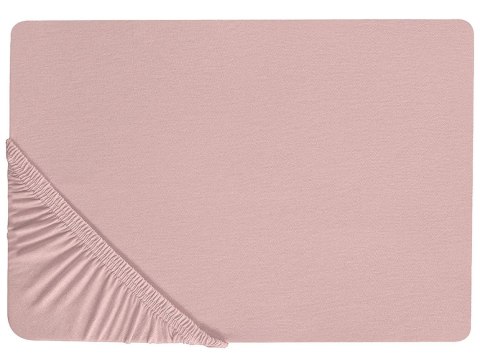  Bawełniane Prześcieradło Z Gumką 90 X 200 Cm Niebieskie Hofuf