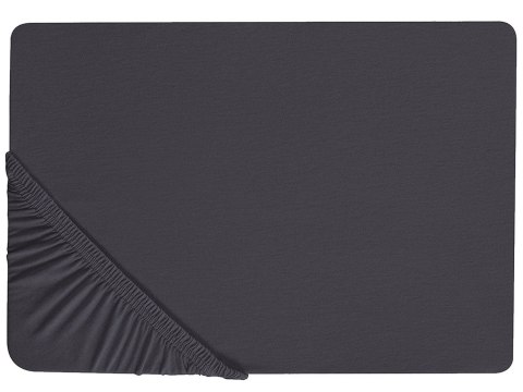  Bawełniane Prześcieradło Z Gumką 90 X 200 Cm Niebieskie Hofuf