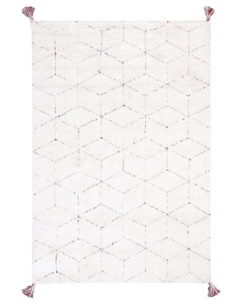  Dywan Shaggy 80 X 150 Cm Biały Sakarya