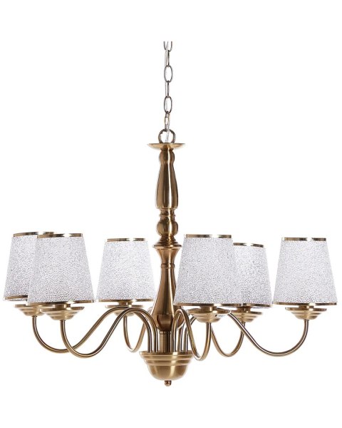  Lampa wisząca LED metalowa ø 40 cm srebrna JORDAN