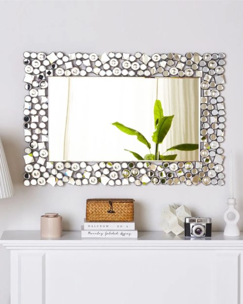 Lustro Ścienne 50 X 130 Cm Czarne Fougeres