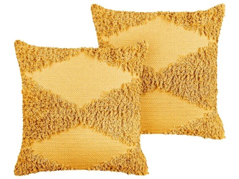 2 bawełniane poduszki dekoracyjne dla dzieci kwiaty 30 x 30 cm zielone SORREL