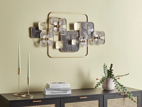  Zegar Ścienny Ø 50 Cm Ciemne Drewno Arriaga
