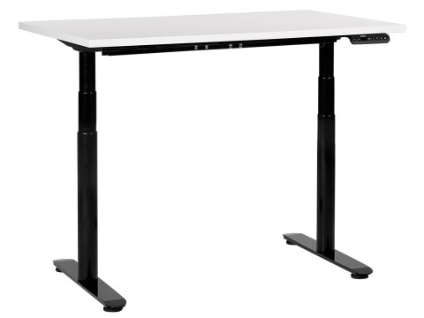 Biurko regulowane elektrycznie 120 x 72 cm ciemne drewno z czarnym DESTIN III