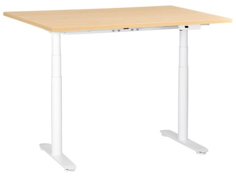 Biurko regulowane elektrycznie 120 x 72 cm szaro-białe DESTINAS