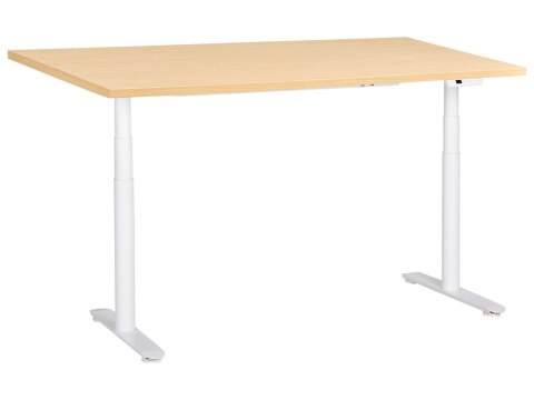 Biurko regulowane elektrycznie 160 x 72 cm białe DESTIN III