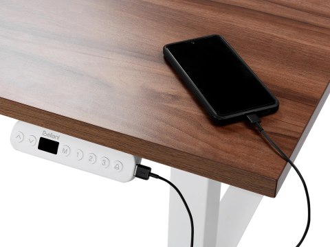 Biurko regulowane elektrycznie 180 x 80 cm białe DESTINES