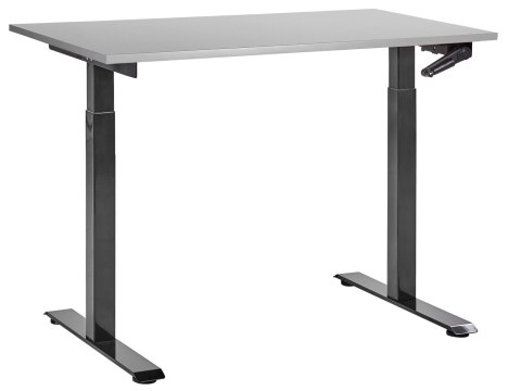Biurko regulowane manualnie 120 x 72 cm czarne DESTINES
