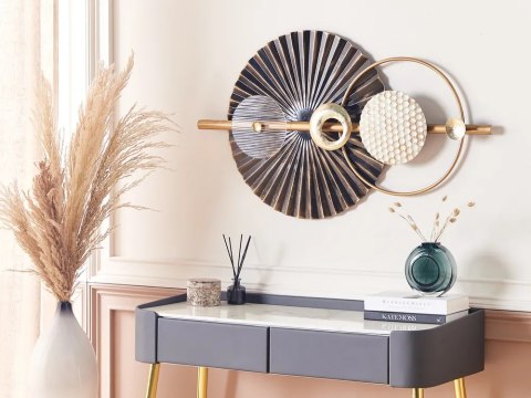 Dekoracja ścienna BRAGA Metal 55 cm Kolorowy