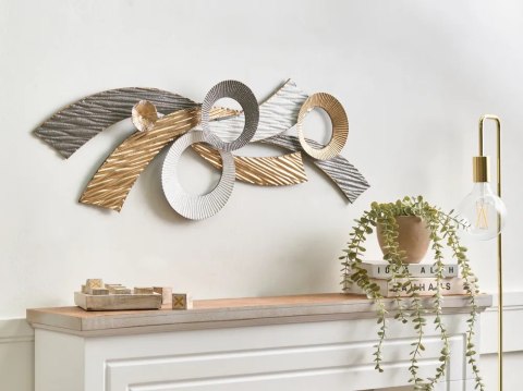 Dekoracja ścienna RHODIUM Metal 40 cm Kolorowy
