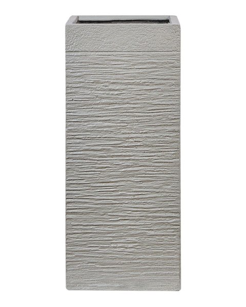 Doniczka 40 x 40 x 77 cm beżowoszara DION