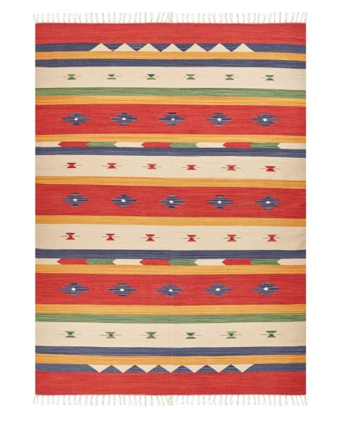 Dywan bawełniany kilim 80 x 150 cm wielokolorowy ALAPARS