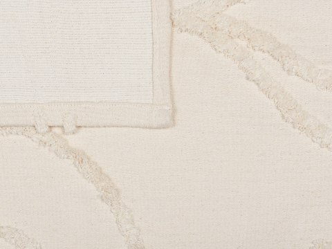 Koc ACACIA Bawełna 130 x 160 cm Beżowy
