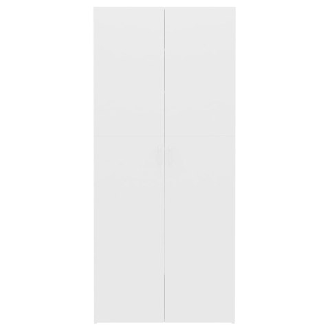  Szafka na buty, biała, 80x35,5x180 cm, płyta wiórowa Lumarko!