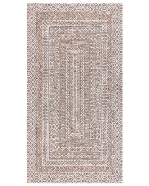Dywan 80 x 150 cm beżowo-szary BAGLAR