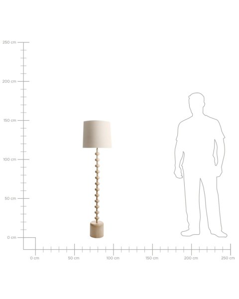 Lampa podłogowa KRIOS Metal Jasnobrązowy