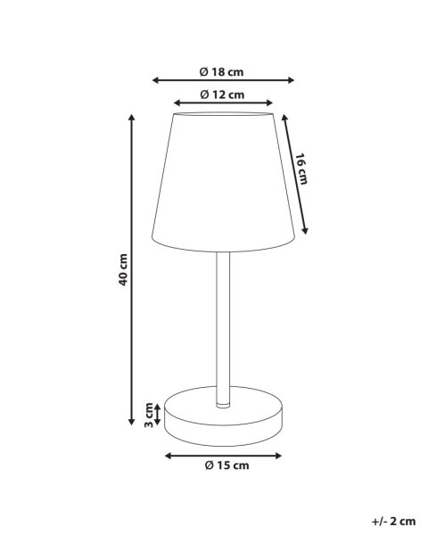 Lampa stołowa HANGER Metal Brązowy
