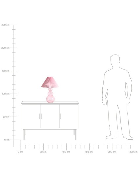 Lampa stołowa SENGWA Szkło Różowy
