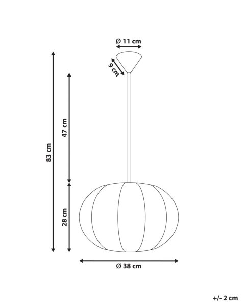 Lampa wisząca OKER Szary