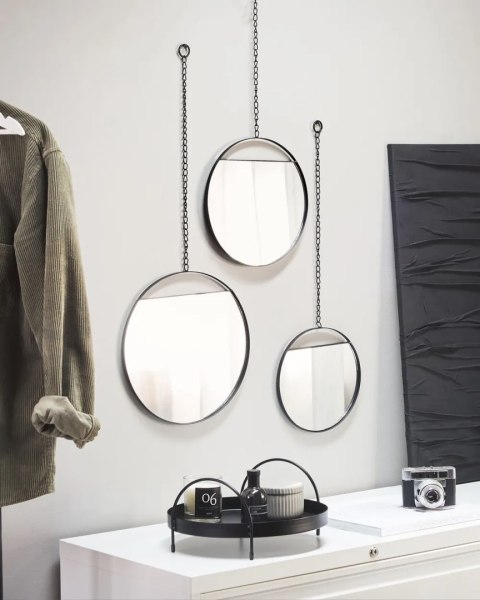 Lustro ścienne 80 cm Niebieski CHARRON