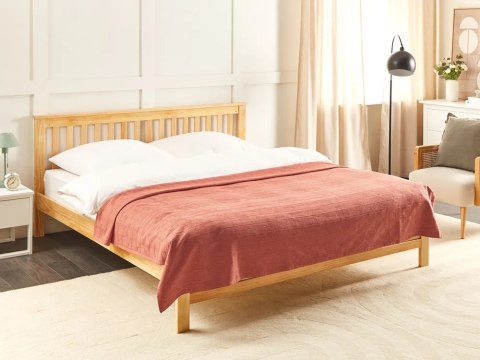 Lustro ścienne BARIO 63 cm 45 cm Drewno bambusowe Naturalny