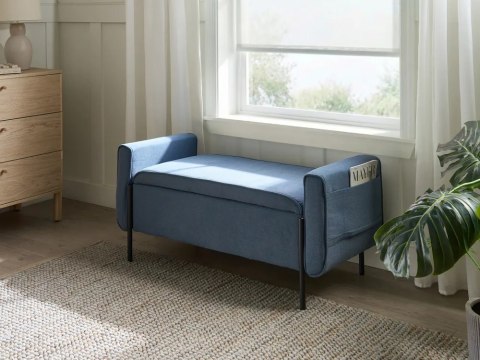 Lustro ścienne BLET 80 cm 180 cm Drewno Czarny