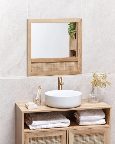 Lustro ścienne BRIGNOLES 50 cm 50 cm Czarny