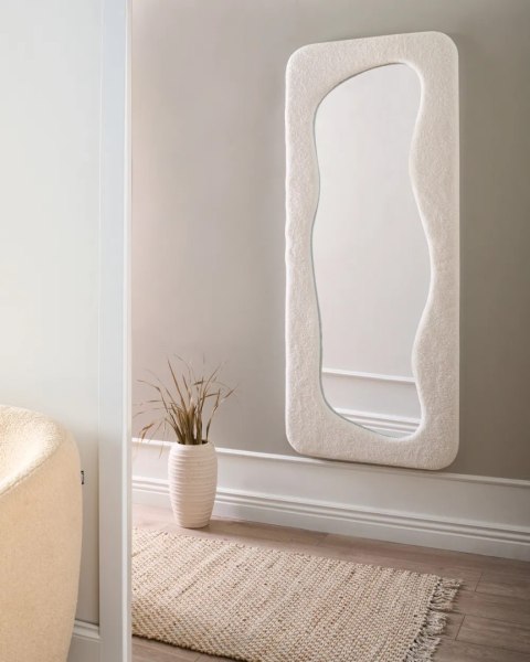 Lustro ścienne DERVAL 50 cm 130 cm Srebrny