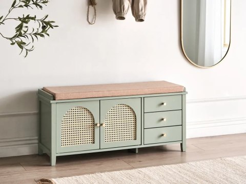 Lustro ścienne DRAVEIL 50 cm 130 cm Złoty