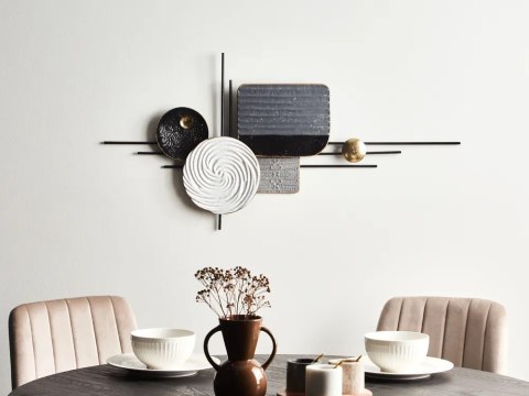 Lustro ścienne HILLION 60 cm 60 cm Metal Złoty