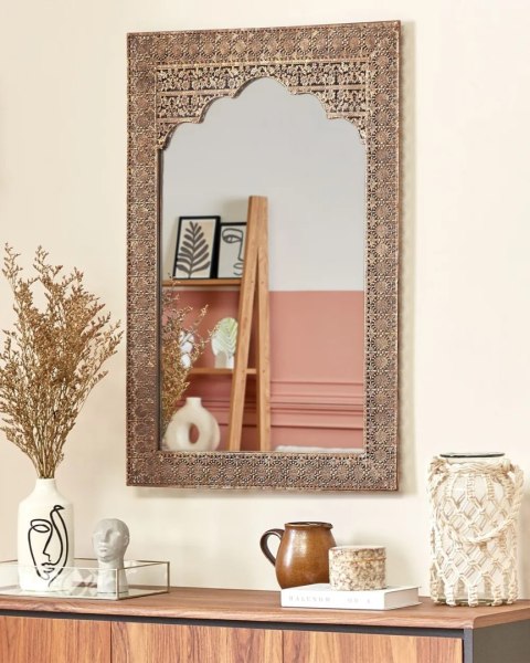 Lustro ścienne LUNEL 60 cm 90 cm Czarny