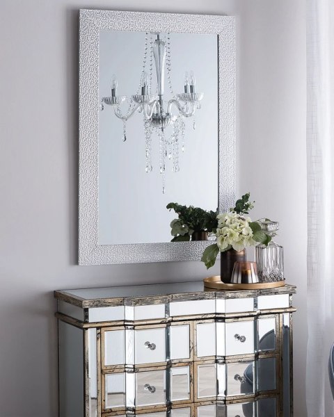 Lustro ścienne LUNEL 60 cm 90 cm Czarny