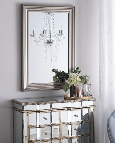 Lustro ścienne LUNEL 60 cm 90 cm Czarny