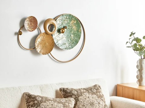 Lustro ścienne NIRE 60 cm 80 cm Metal Grafitowy