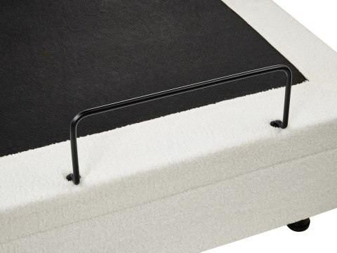 Łóżko regulowane Boucle CASTELLAN 180 x 200 cm Złamana biel