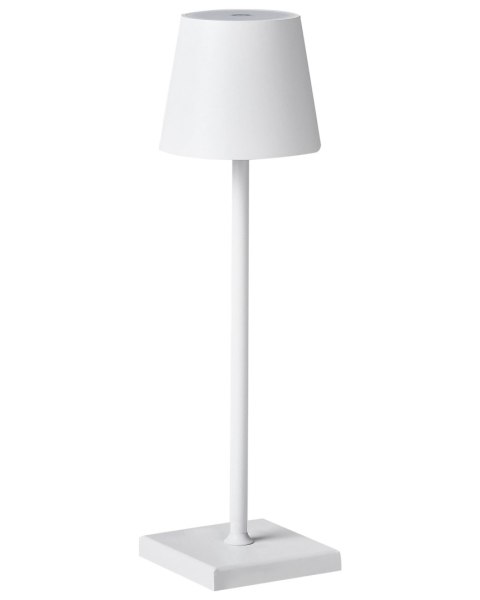 Bezprzewodowa lampa stołowa LED BACEIRO Ze ściemniaczem Metal Biały