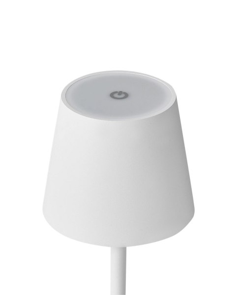 Bezprzewodowa lampa stołowa LED BACEIRO Ze ściemniaczem Metal Biały