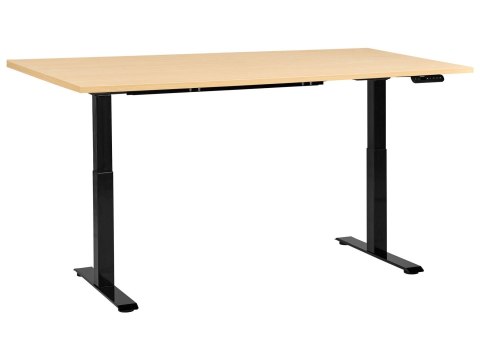 Biurko regulowane elektrycznie DESTINES Czarny/ jasny brąz 180 cm 72 cm