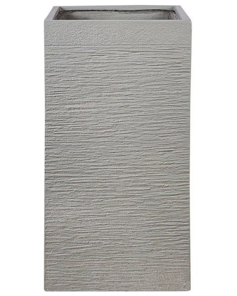 Doniczka 26 x 26 x 60 cm beżowoszara DION