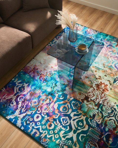 Dywan 80 x 150 cm wielokolorowy KARABUK