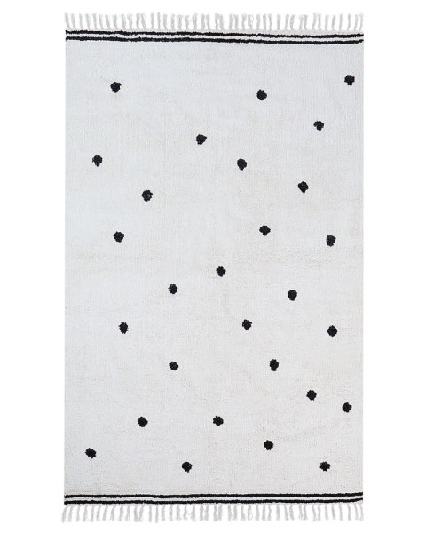 Dywan bawełniany 140 x 200 cm brązowy LAZA